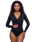 Madame Parfait Eclipse - Maillot de bain sculptant manches longues